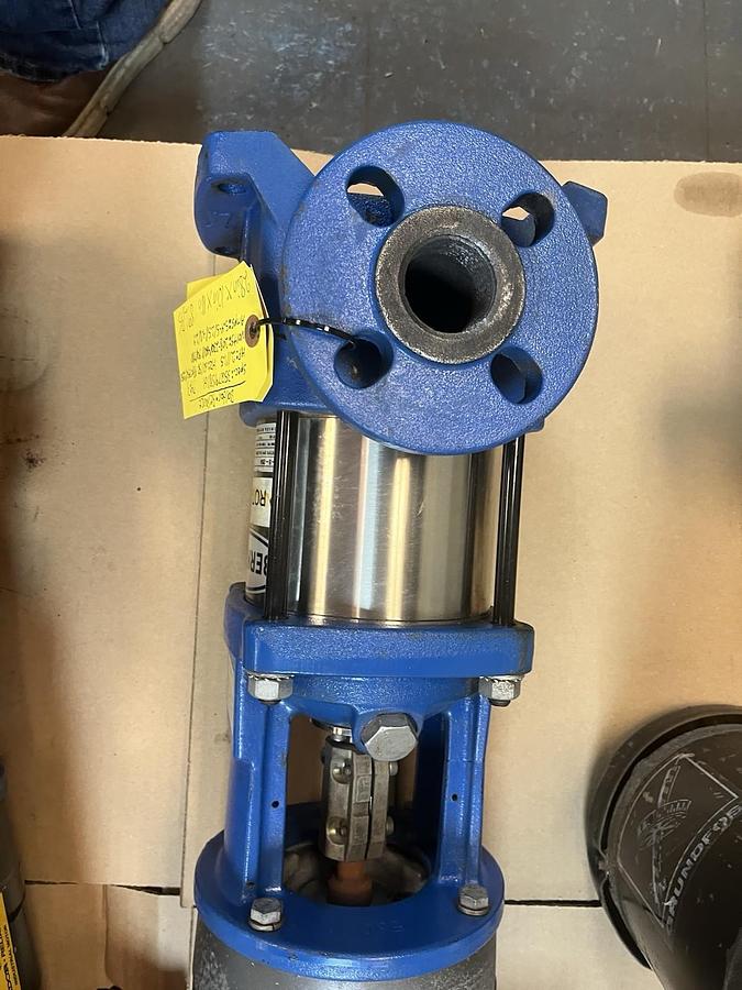 Used BERKELEY,BVM5-5-204,MULTI STAGE CENTRIFUGAL PUMP 1.25" FLANGE 2HP 3PH 3450RPM