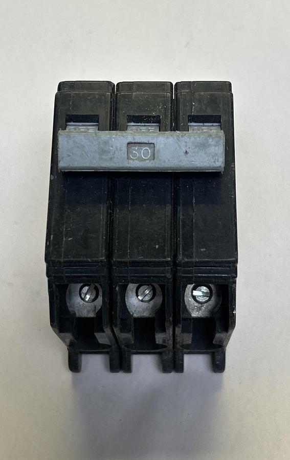 Used CUTLER-HAMMER,CHB330,CIRCUIT BREAKER 30A 240V 3P