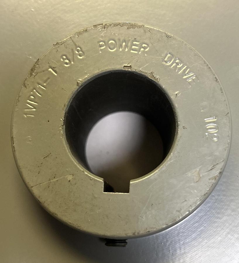 Used POWER DRIVE,1VP71-1-3/8,PULLEY 1-3/8INCH
