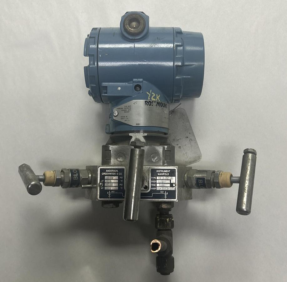 Used ROSEMOUNT,3051CD102A1AM5S5,PRESSURE TRANSMITTER