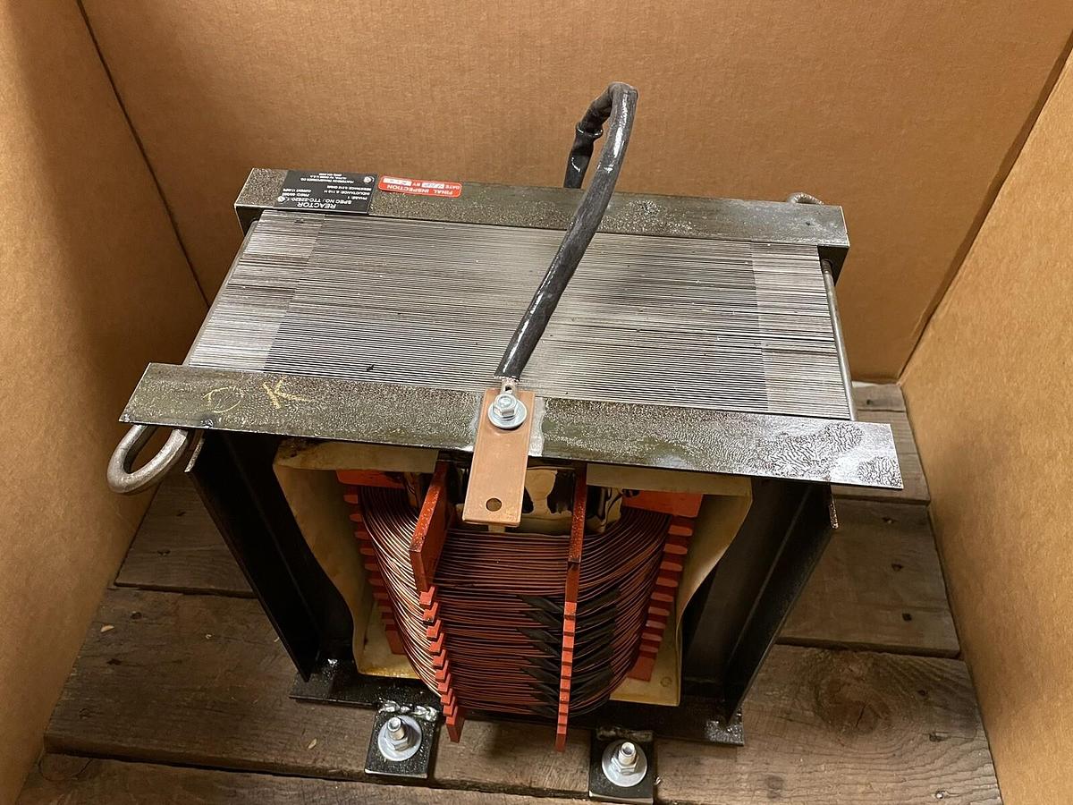 Used HUNTERDON TRANSFORMER,TTC-22520-1,REACTOR 1PH FREQ 60/300 IND 0.118H CURRENT 17A