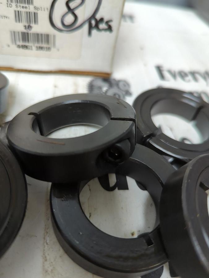 CLIMAX,1C-125,1-PIECE CLAMPING COLLAR 1-1/4 INCH X2-1/16 INCH LOT OF 8 NOS
