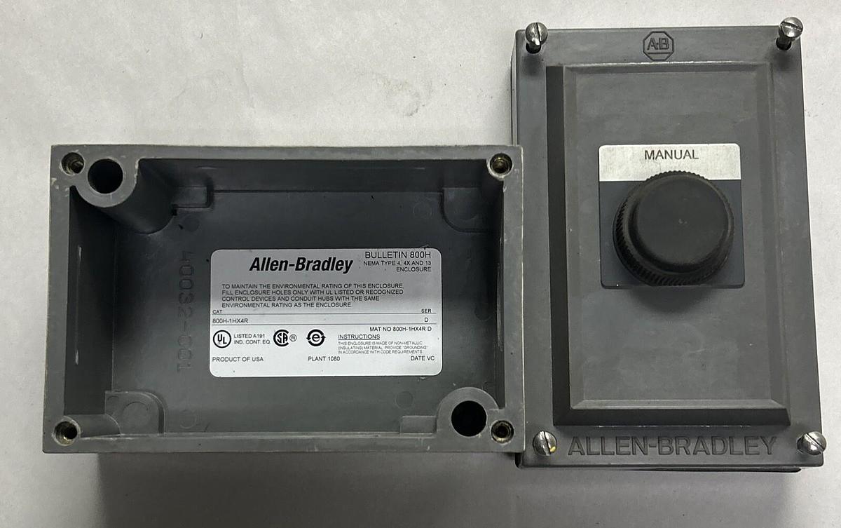 Used ALLEN BRADLEY,800H-1HK4R,PUSHBUTTON STATION