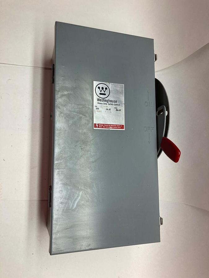 Used Westinghouse,JHFN322,Heavy Duty Disconnect Switch 100A 240AC