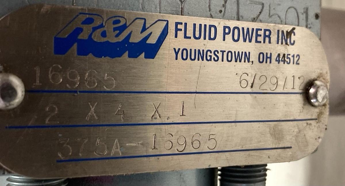 Used R&M,375A-16964,Hydraulic Cylinder 2x4x1 16965