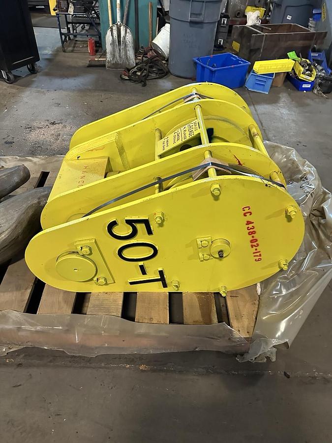 Used 50 Ton Crane Block/Hook 6 Sheaves Rebuilt