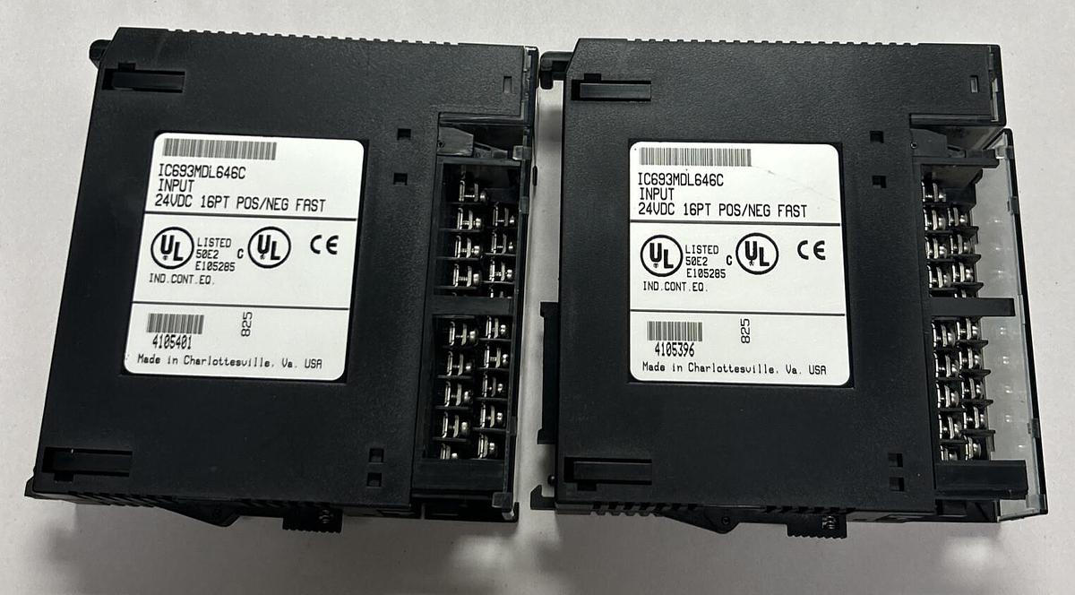 Used GE FANUC,IC693MDL646,INPUT MODULE LOT OF 2