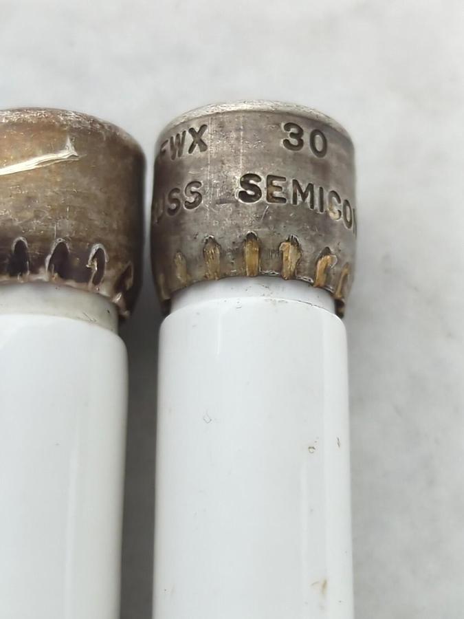 COOPER BUSSMANN,FWX 30,SEMI-CONDUCTOR 30 AMP FUSE LOT OF 6 NOS