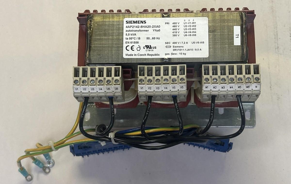 Used SIEMENS,4AP2142-8HA20-2XA0,TRANSFORMER 5.0KVA