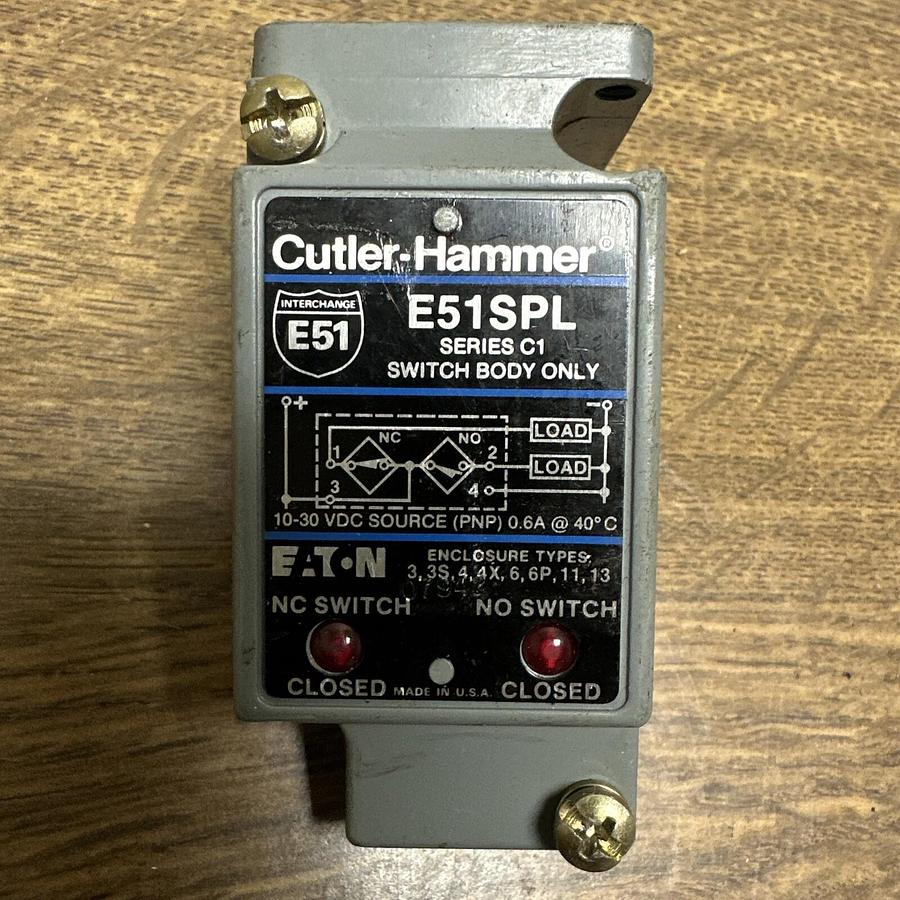 Used Cutler-Hammer,E51SPL,Switch Body only Series C1