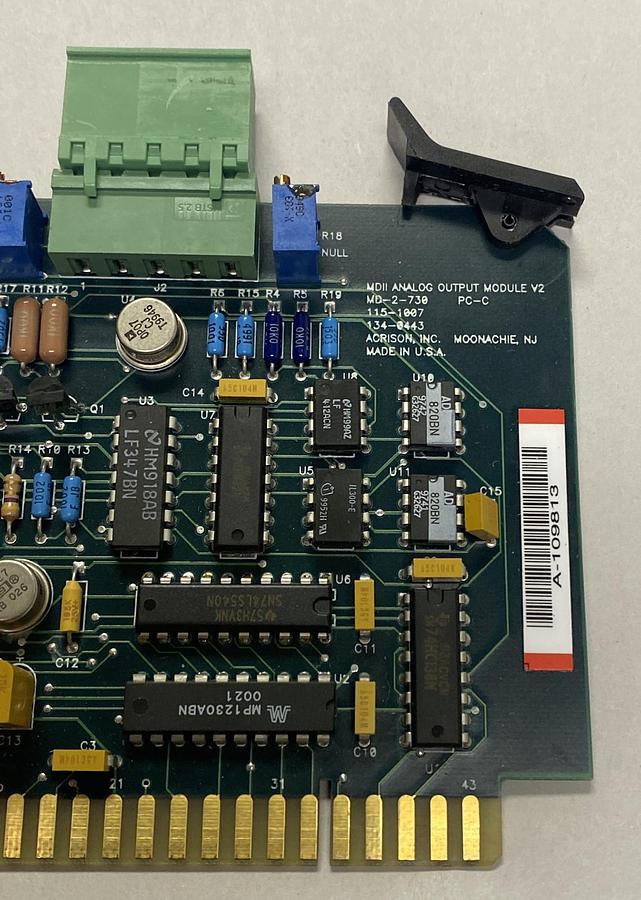 Used ACRISON,115-1007,OUTPUT PC ANALOG MODULE