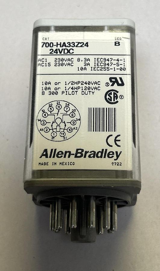 ALLEN BRADLEY,700-HA33Z24,RELAY 24VDC NOS