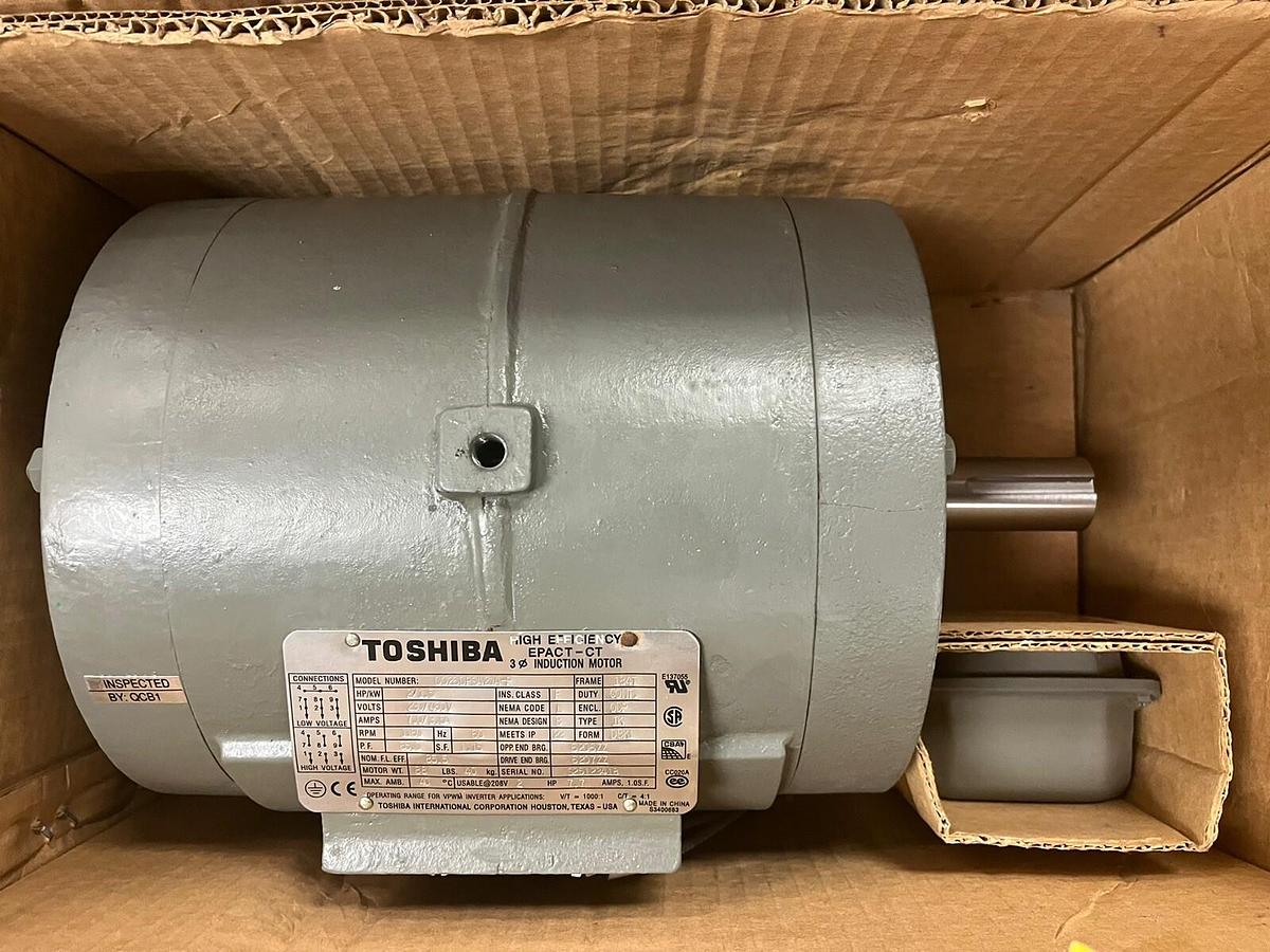 TOSHIBA,0026DPSA21A-P,E-PACT INDUCTION MOTOR 2HP 3PH 184T