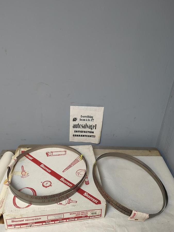STARRETT POWERBAND II,NA,1 1FT-6 IN 3/4 W  .035 THICK  4-6/S TEETH LOT OF 2 NOS
