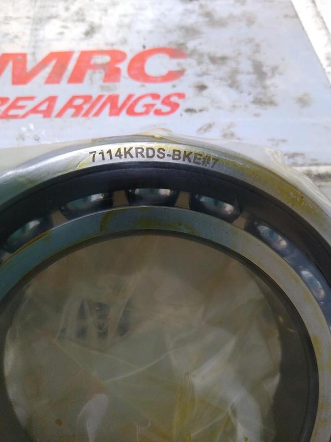 Used MRC,7114KRDS-BKE#7,Precision Bearing ONLY 1 BEARING 1/2 SET NOS