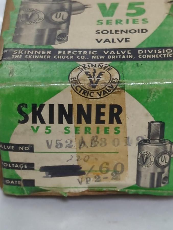 SKINNER,V52LB3012,SOLENOID VALVE 115V 60-CYL NOS