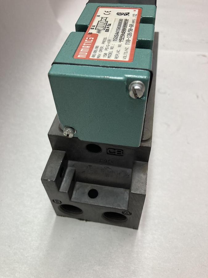 Used Numatics,153SA415K000030,Solenoid Valve 110-120V 50/60HZ