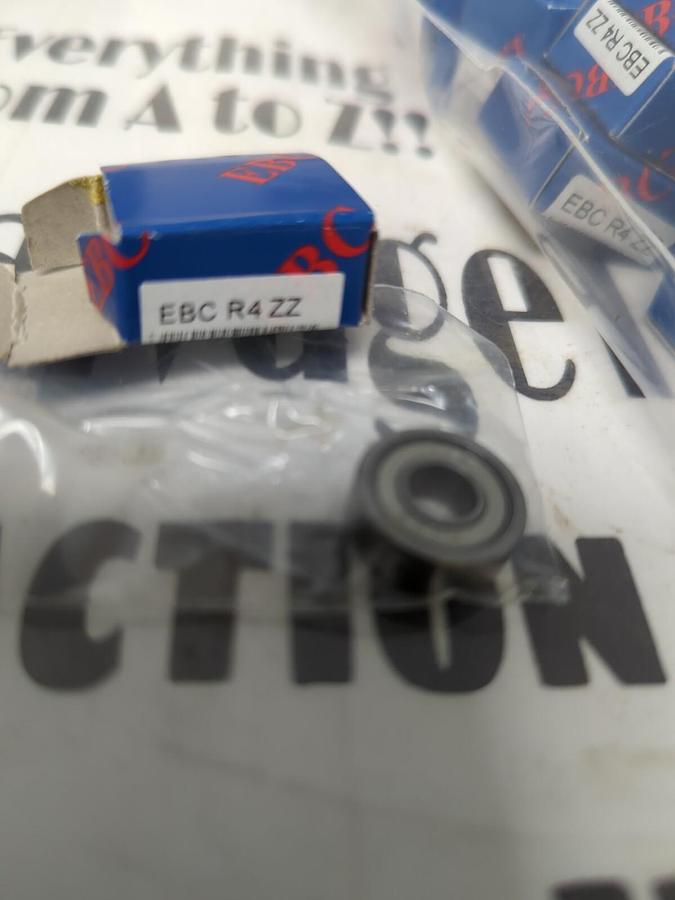 EBC,R4ZZ,SHIELDED MINIATURE BEARING 1/4 INCH BORE 5/8 INCH OD LOT OF 50 NOS