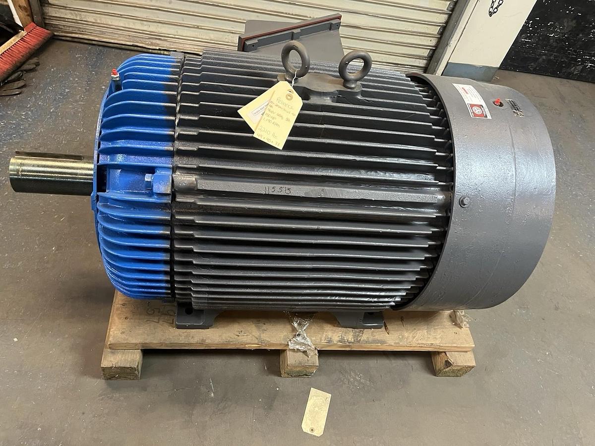 Used RELIANCE,150HP,XT DUTY MASTER AC MOTOR 1190RPM 460V 447TY