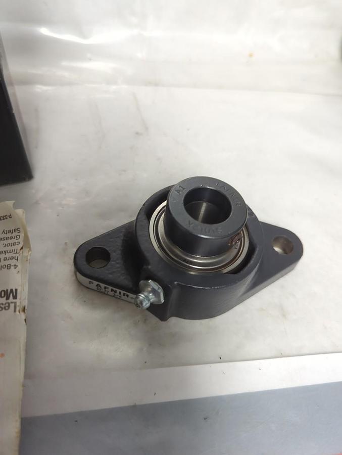 TIMKEN,RCJT 3/4,2-BOLT FLANGE BEARING 3/4 INCH BORE WITH LOCKING COLLAR NOS