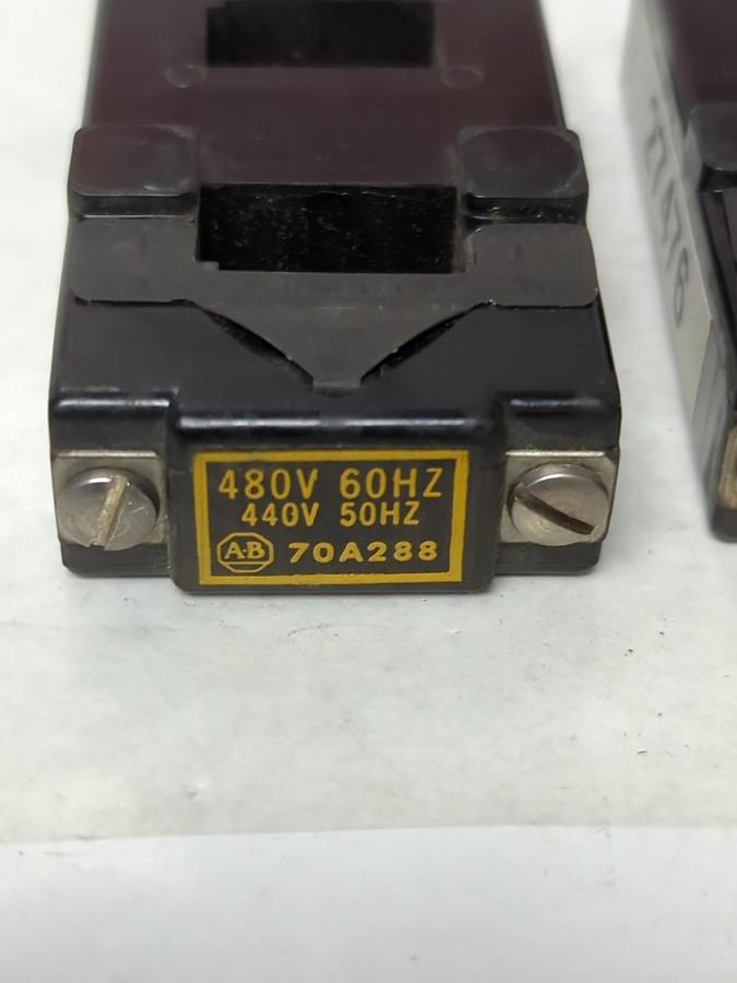 Used ALLEN-BRADLEY,70A288,COIL 440/480V 50/60HZ LOT OF 2 PRE-OWNED