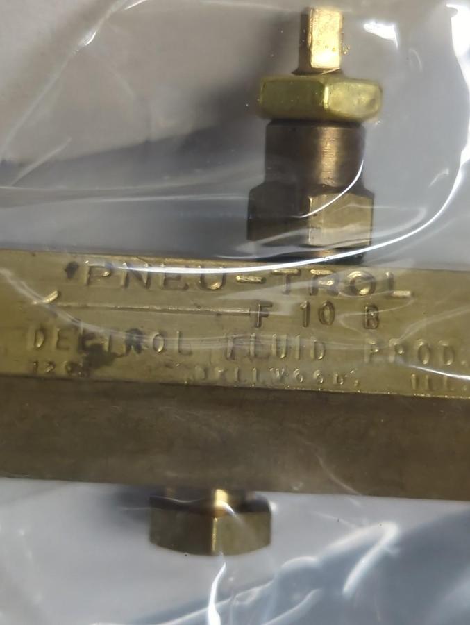 DELTROL,F10 B,PNEU-TROL 1/8 INCH FLOW CONTROL VALVE LOT OF 2 NOS