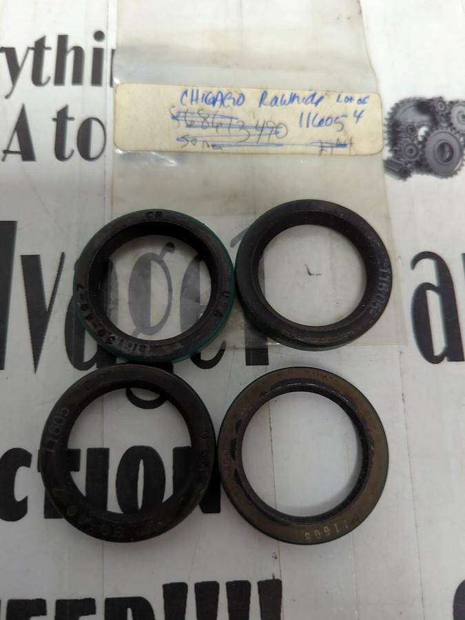CHICAGO RAWHIDE,11605,OIL SEALS 30MMX40MMX7MM LOT OF 4 NOS