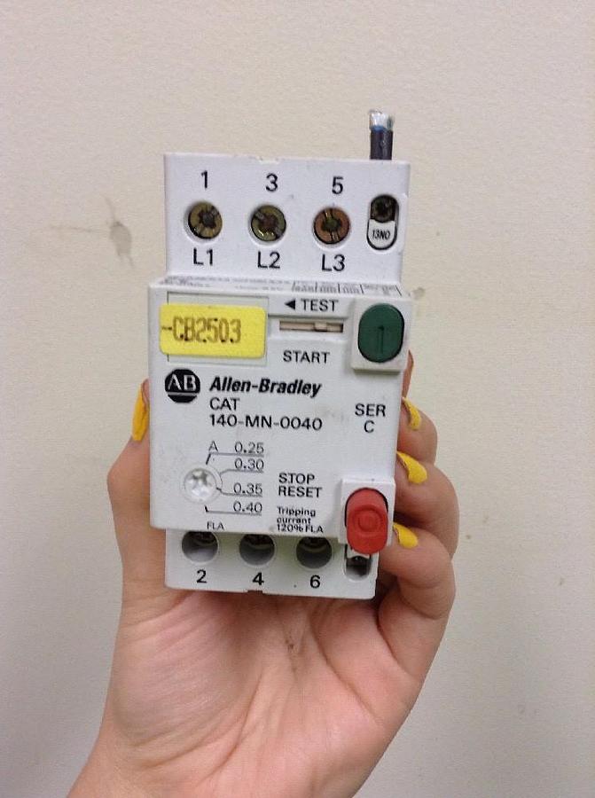 Used Allen Bradley,140-MN-0040,Manual Starter LOT OF 3