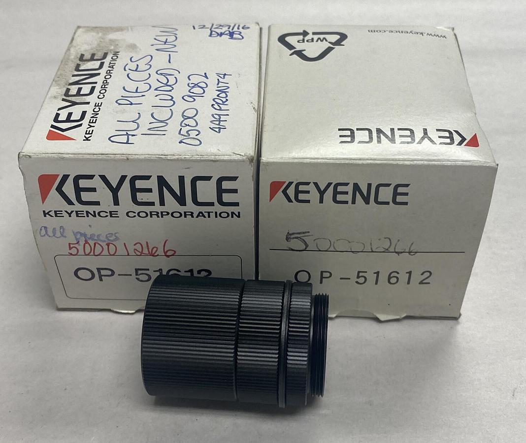 KEYENCE,OP-51612,LENS EXTENSION LOT OF 2 NOS