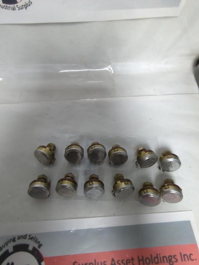 Used OHMITE,CLU-2521,TYPE AB RESISTOR 2500 OHM LOT OF 12 PRE-OWNED