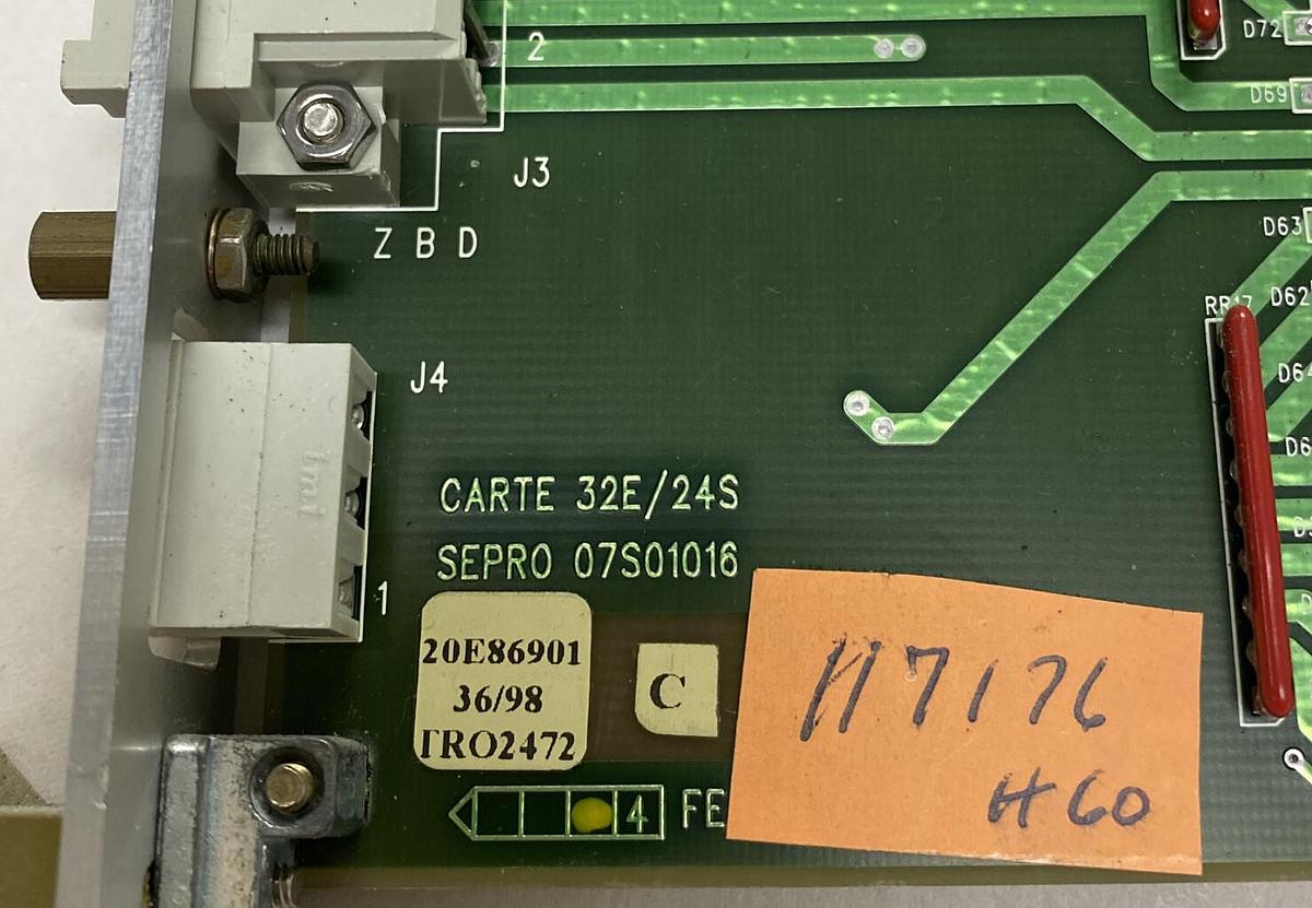 Used SEPRO ROBOTIQUE,07S01016 C CARTE 32E/24S, INTERFACE BOARD