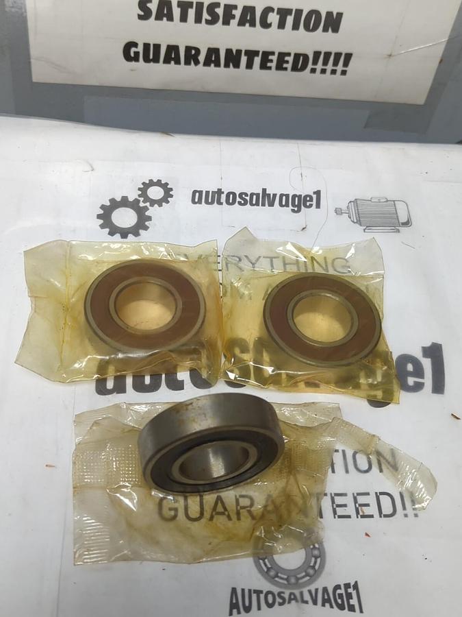 FAFNIR,206PP,RUBBER SEALED BALL BEARING 30X62X16MM LOT OF 3 MISSING BOXES NOS