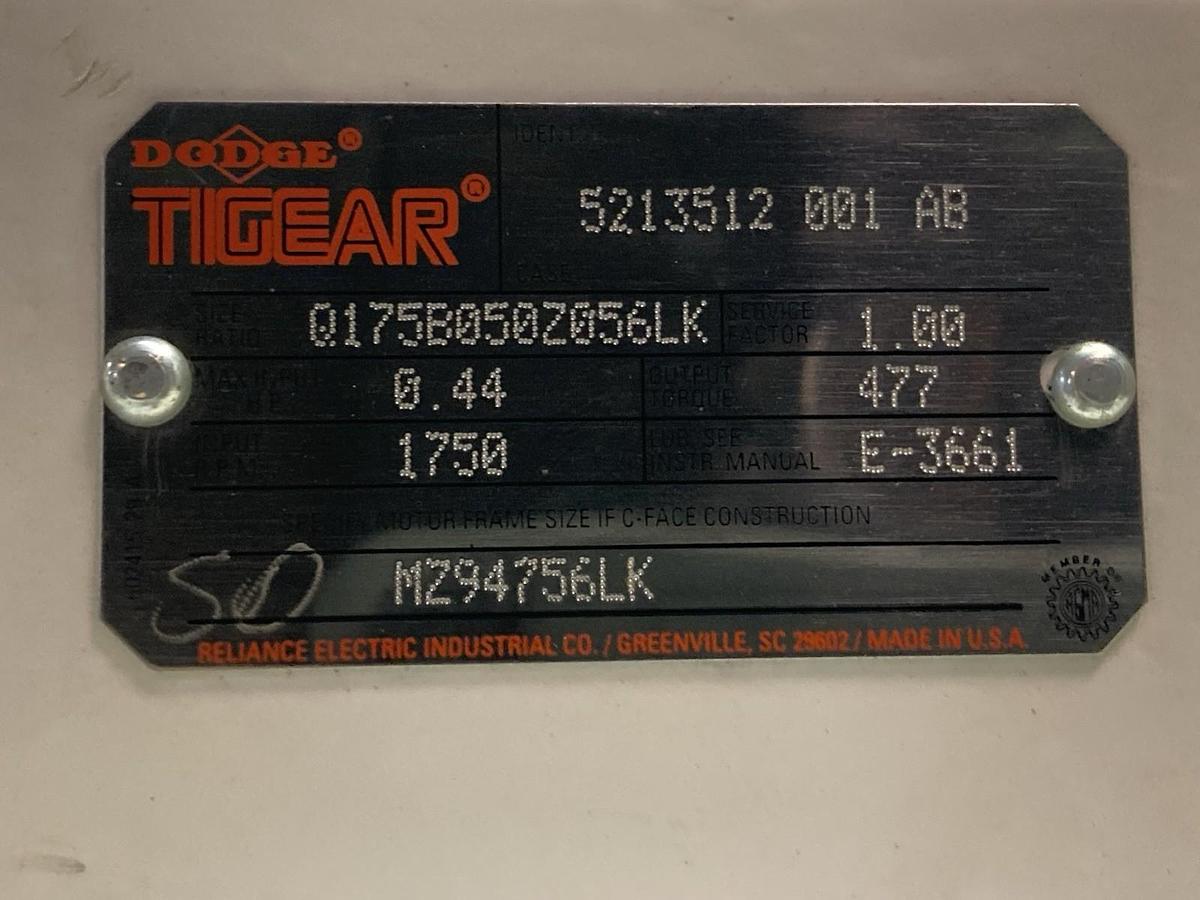 Dodge Tigear,Q175B050Z056LK,Gear Reducer 0.44HP 1750RPM