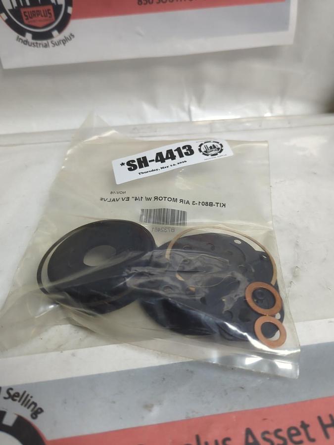 PARKER BELLOWS,B801-3,AIR MOTOR W/1/4 INCH EV VALVE KIT NOS