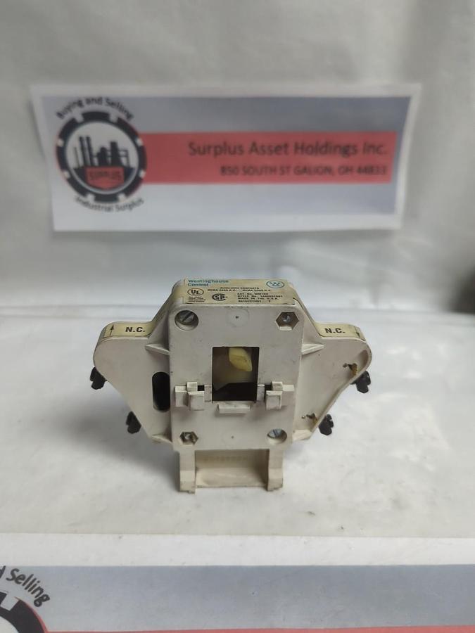 Used WESTINGHOUSE,WM16H,STYLE 1A96651G01,AUXILIARY CONTACTPRE-OWNED