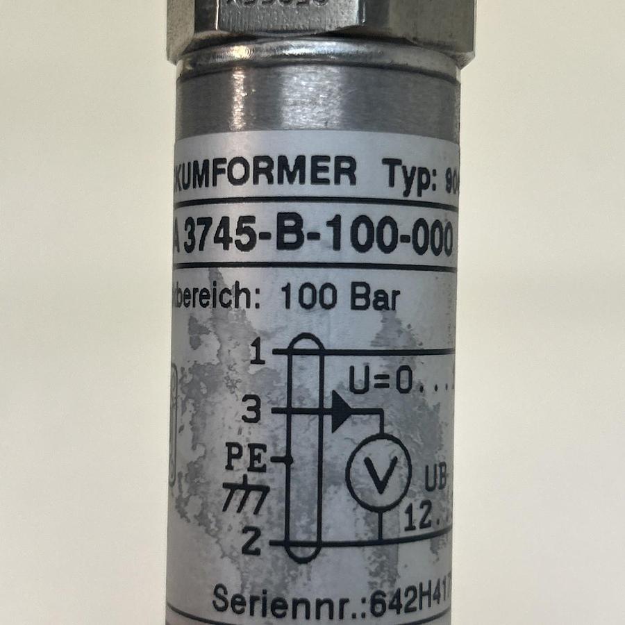 Used HYDAC,HDA3745-B-100-000,PRESSURE TRANSDUCER