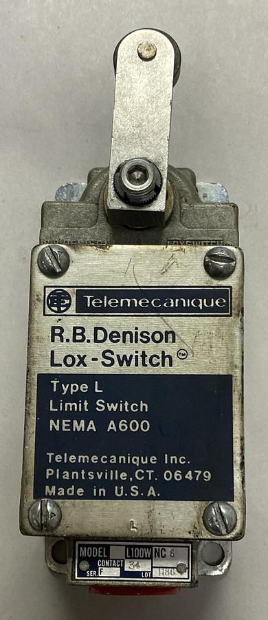 Used TELEMECANIQUE,L100W,LIMIT SWITCH LOX-SWITCH