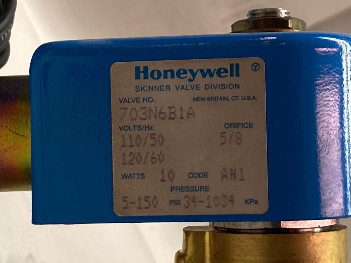 Honeywell,703N6B1A,Valve 5/8 5-150 PSI 120VAC