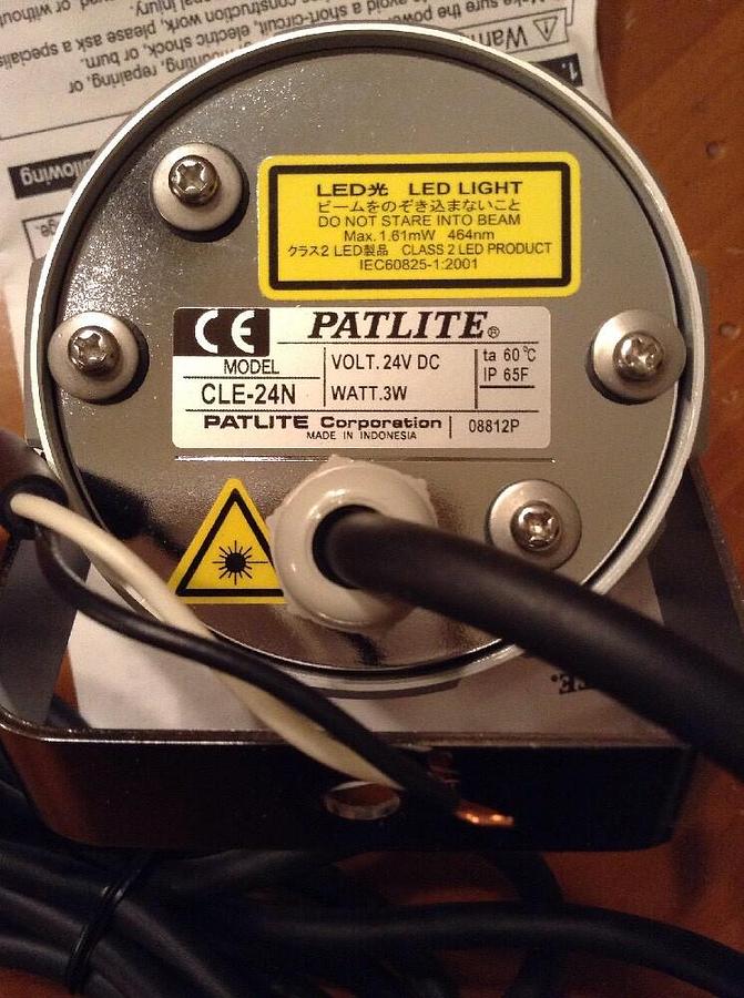 Patlite,CLE-24N, LED Work Light  3-WATT 24V DC NOS