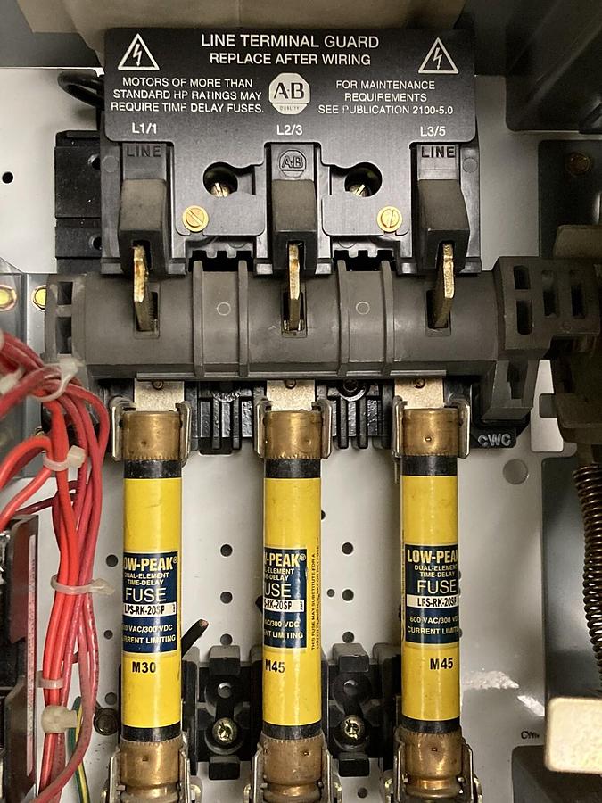 Used Allen-Bradley,2100 2112B,Size 1 Fused MCC 12 INCH Starter Feeder Bucket