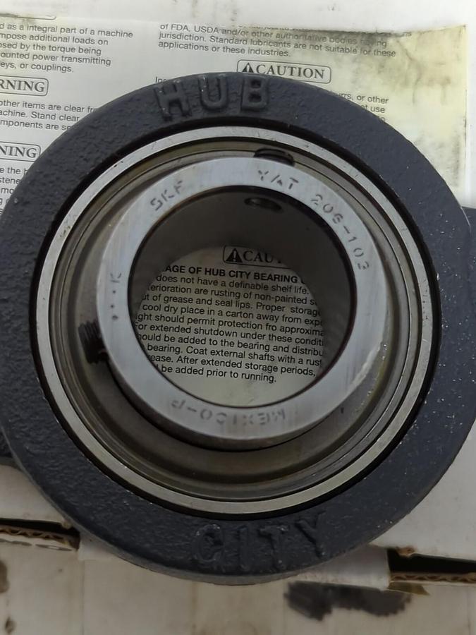 HUB CITY,FB110X1-3/16,FLANGE BEARING 2-BOLT BASE 1-3/16 INCH BORE NOS