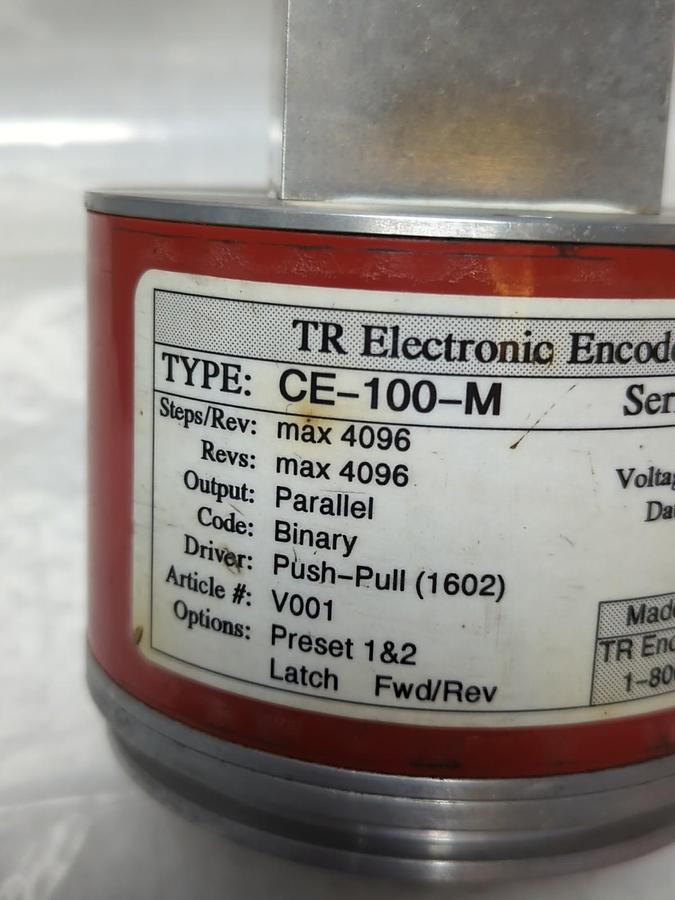 Used TR ELECTRONICS,CE-100-M ROTARY ENCODER 11-27 VDC PRE-OWNED