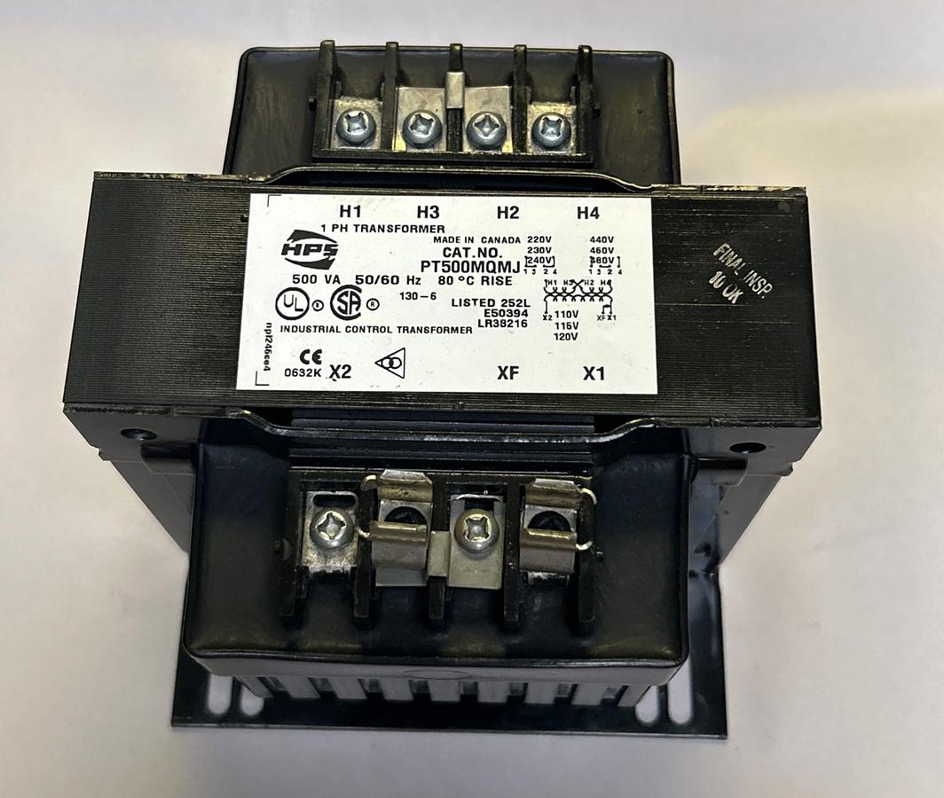 Used HAMMOND MANUFACTURING,PT500MQMJ,TRANSFORMER 500VA 50/60HZ