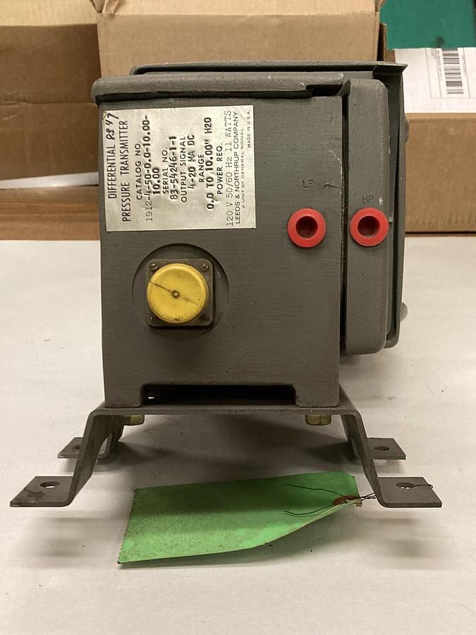 Leeds & Northrup,1912-4-50-0.0-10.00-10.00, Differential Pressure Transmitter