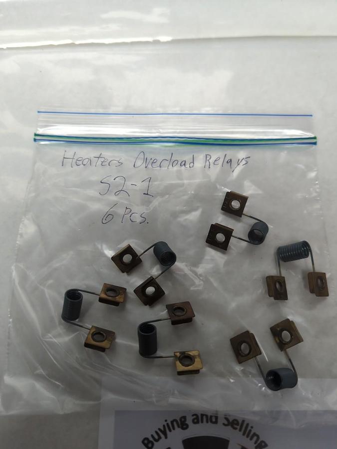 Used JOSLYN CLARK,S2-1,OVERLOAD THERMAL HEATER ELEMENT LOT OF 6 PRE-OWNED