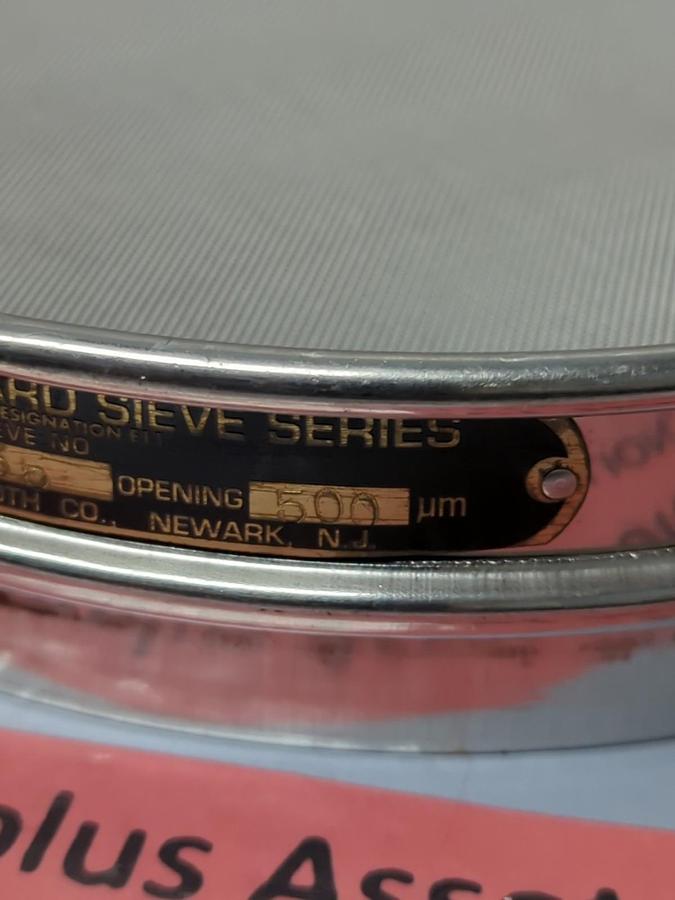 Used USA STANDARD,NO.35,TEST SIEVE 500UM .0197 INCH ASTM E-11 SPEC PRE-OWNED