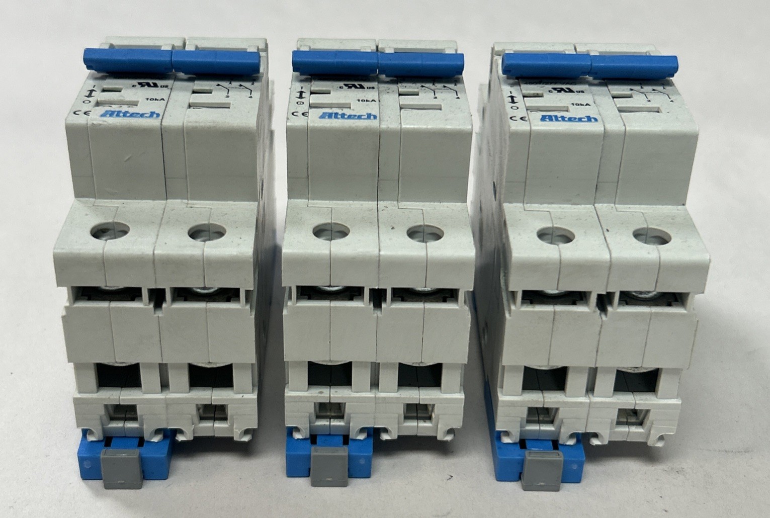 Used ALTECH,E301611,CIRCUIT BREAKER 10AMP 277V 2P LOT OF 3