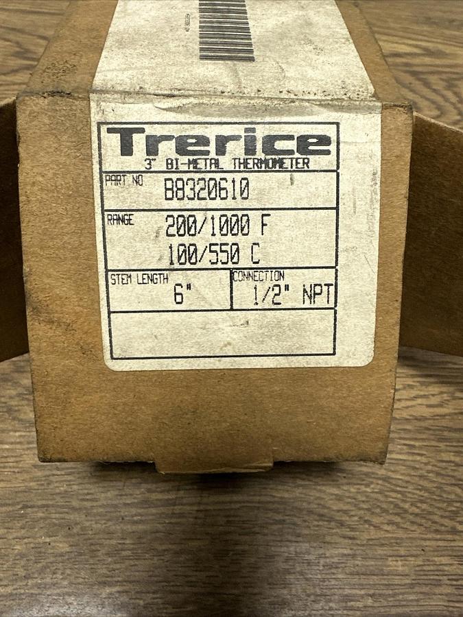 Trerice,B8320610,Thermometer 200-1000F