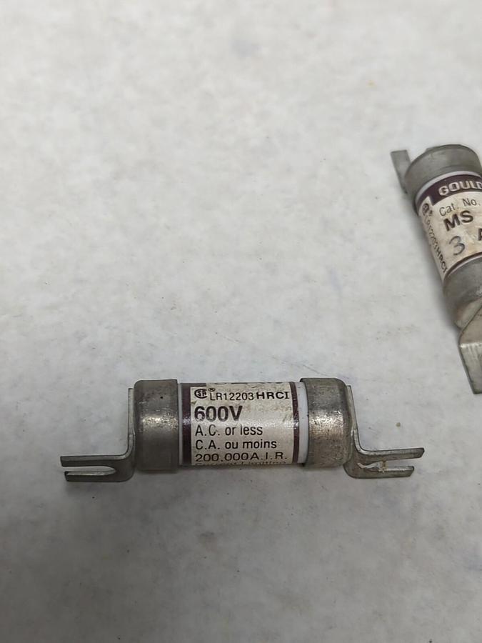 GOULD,MS3,3 AMP FUSE LOT OF 2 NOS