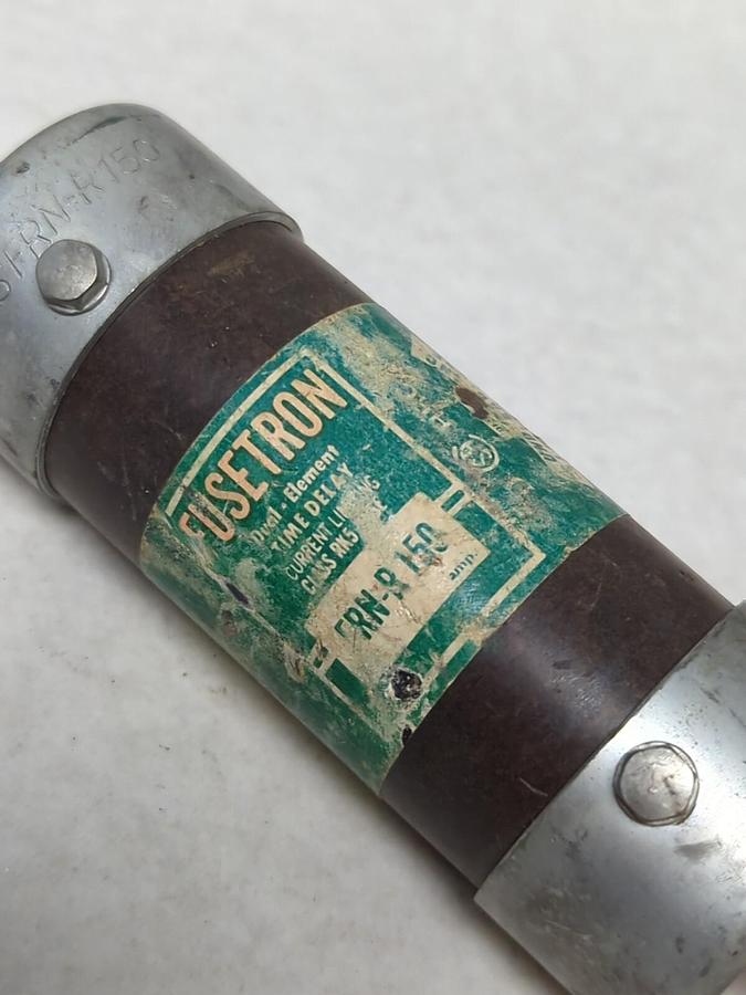 Used COOPER BUSSMANN,FRN-R-150,FUSETRON 150 AMP FUSE PRE-OWNED